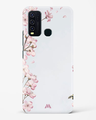 Pastel Flowers on Marble Hard Case Phone Cover (Vivo)