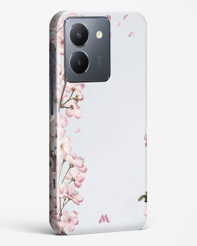 Pastel Flowers on Marble Hard Case Phone Cover-(Vivo)