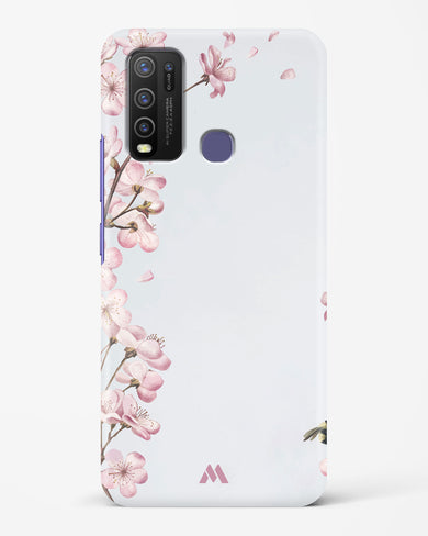 Pastel Flowers on Marble Hard Case Phone Cover (Vivo)