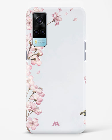 Pastel Flowers on Marble Hard Case Phone Cover (Vivo)