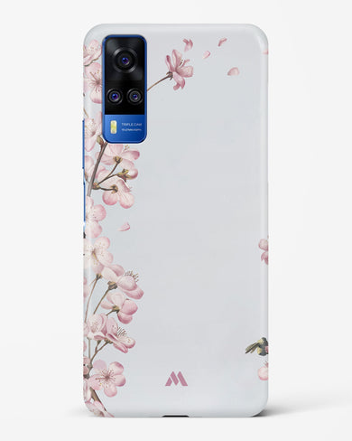Pastel Flowers on Marble Hard Case Phone Cover (Vivo)