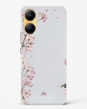 Pastel Flowers on Marble Hard Case Phone Cover-(Vivo)