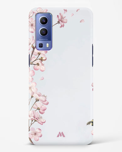 Pastel Flowers on Marble Hard Case Phone Cover (Vivo)
