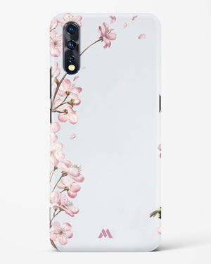 Pastel Flowers on Marble Hard Case Phone Cover-(Vivo)