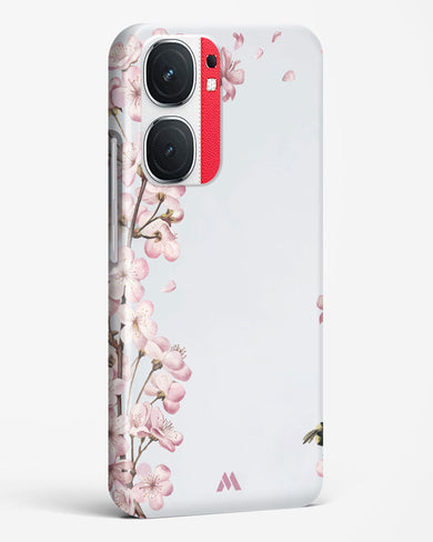 Pastel Flowers on Marble Hard Case Phone Cover (Vivo)
