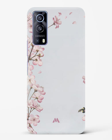 Pastel Flowers on Marble Hard Case Phone Cover-(Vivo)