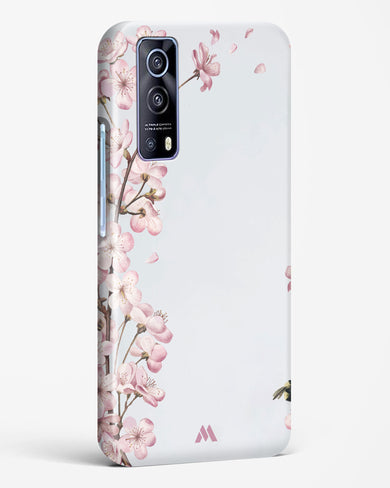 Pastel Flowers on Marble Hard Case Phone Cover-(Vivo)