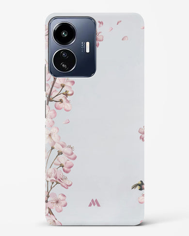 Pastel Flowers on Marble Hard Case Phone Cover-(Vivo)