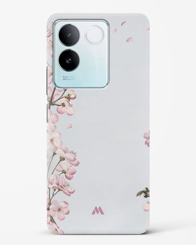 Pastel Flowers on Marble Hard Case Phone Cover (Vivo)
