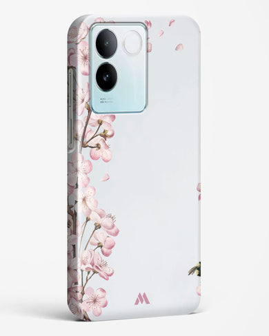 Pastel Flowers on Marble Hard Case Phone Cover (Vivo)