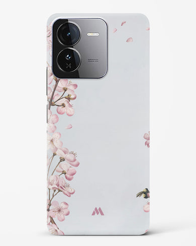 Pastel Flowers on Marble Hard Case Phone Cover (Vivo)