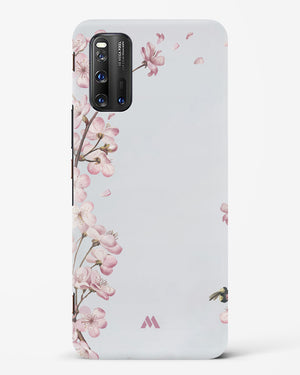 Pastel Flowers on Marble Hard Case Phone Cover (Vivo)