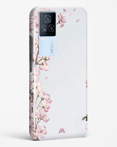 Pastel Flowers on Marble Hard Case Phone Cover (Vivo)