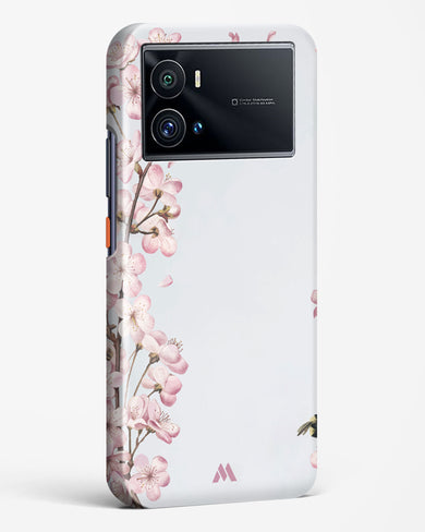Pastel Flowers on Marble Hard Case Phone Cover (Vivo)