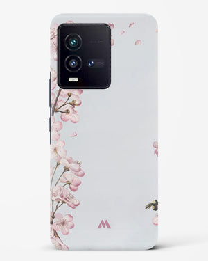 Pastel Flowers on Marble Hard Case Phone Cover-(Vivo)