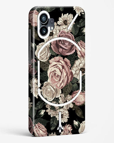 Floral Midnight Bouquet Hard Case Phone Cover-(Nothing)