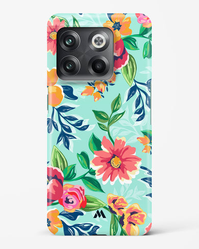 Flower Print on Canvas Hard Case Phone Cover-(OnePlus)