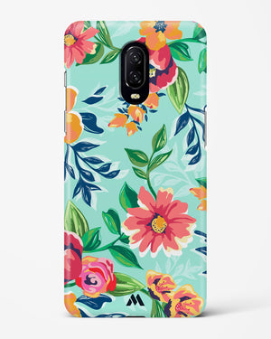 Flower Print on Canvas Hard Case Phone Cover-(OnePlus)