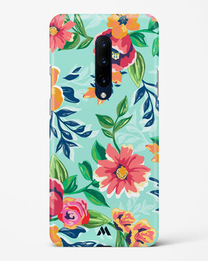 Flower Print on Canvas Hard Case Phone Cover-(OnePlus)