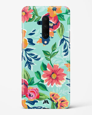 Flower Print on Canvas Hard Case Phone Cover-(OnePlus)