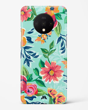 Flower Print on Canvas Hard Case Phone Cover-(OnePlus)