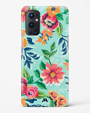 Flower Print on Canvas Hard Case Phone Cover (OnePlus)
