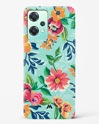 Flower Print on Canvas Hard Case Phone Cover-(OnePlus)