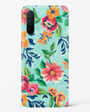 Flower Print on Canvas Hard Case Phone Cover-(OnePlus)