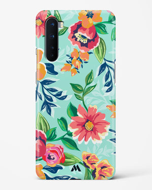 Flower Print on Canvas Hard Case Phone Cover (OnePlus)