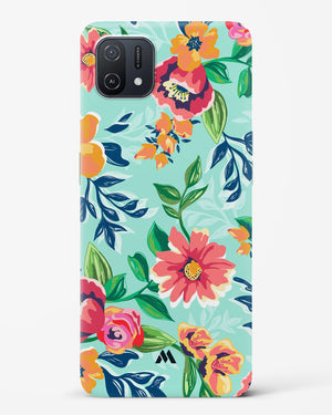 Flower Print on Canvas Hard Case Phone Cover (Oppo)