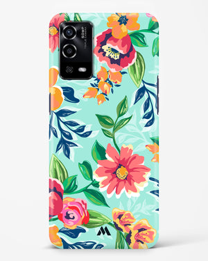 Flower Print on Canvas Hard Case Phone Cover (Oppo)
