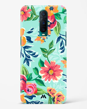 Flower Print on Canvas Hard Case Phone Cover (Oppo)