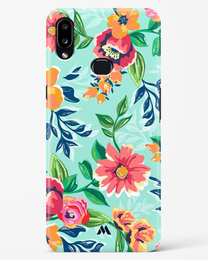 Flower Print on Canvas Hard Case Phone Cover-(Samsung)