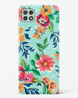 Flower Print on Canvas Hard Case Phone Cover-(Samsung)