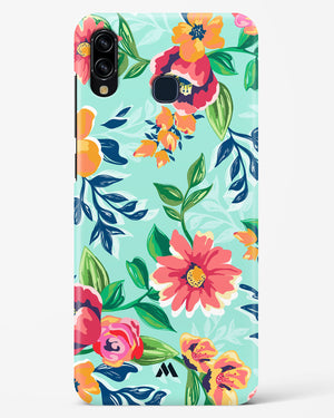 Flower Print on Canvas Hard Case Phone Cover (Samsung)
