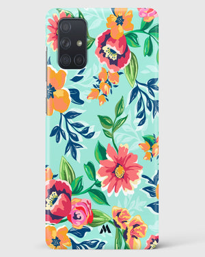 Flower Print on Canvas Hard Case Phone Cover (Samsung)