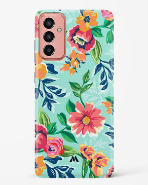 Flower Print on Canvas Hard Case Phone Cover (Samsung)