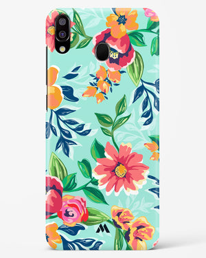 Flower Print on Canvas Hard Case Phone Cover (Samsung)