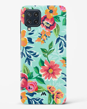 Flower Print on Canvas Hard Case Phone Cover (Samsung)