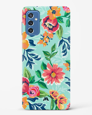 Flower Print on Canvas Hard Case Phone Cover (Samsung)