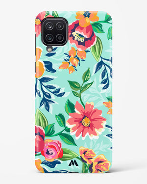 Flower Print on Canvas Hard Case Phone Cover-(Samsung)