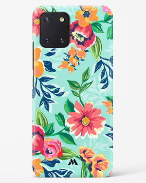 Flower Print on Canvas Hard Case Phone Cover-(Samsung)