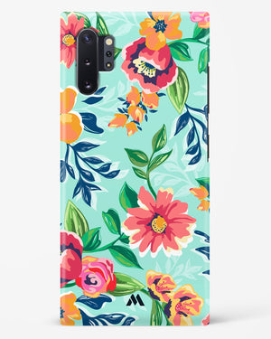Flower Print on Canvas Hard Case Phone Cover (Samsung)
