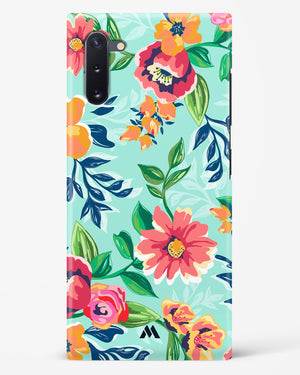 Flower Print on Canvas Hard Case Phone Cover (Samsung)