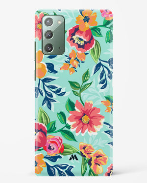 Flower Print on Canvas Hard Case Phone Cover (Samsung)
