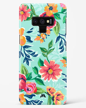 Flower Print on Canvas Hard Case Phone Cover (Samsung)
