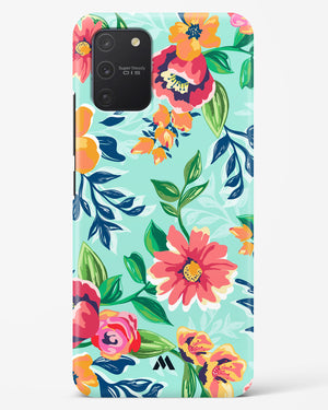 Flower Print on Canvas Hard Case Phone Cover (Samsung)