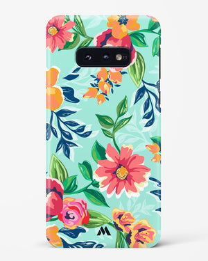 Flower Print on Canvas Hard Case Phone Cover (Samsung)