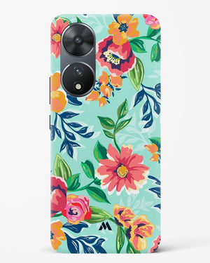 Flower Print on Canvas Hard Case Phone Cover (Vivo)