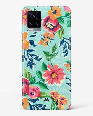 Flower Print on Canvas Hard Case Phone Cover-(Vivo)